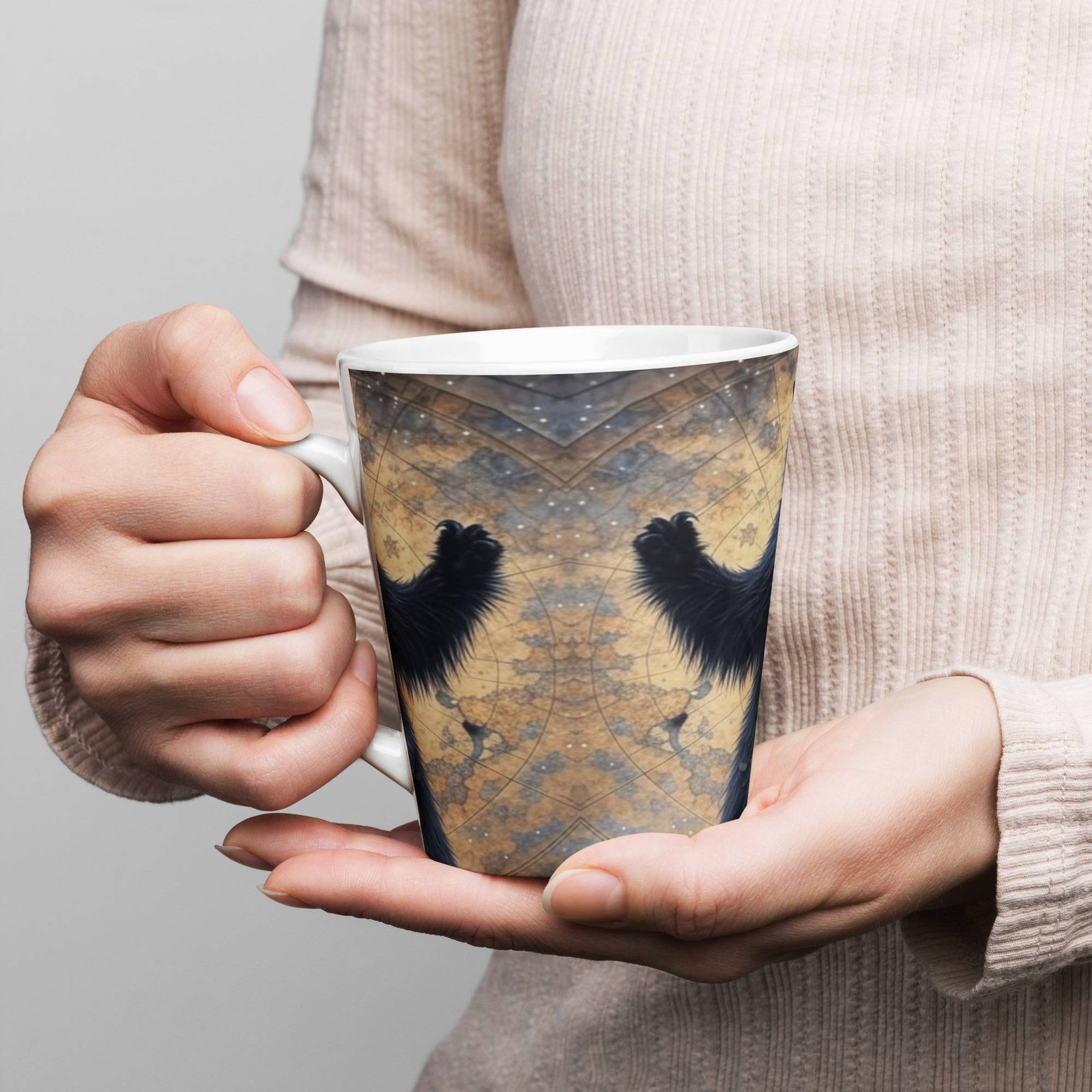 The Divine 9:1 Zaruu’el – The Flamekeeper™ – Latte mug