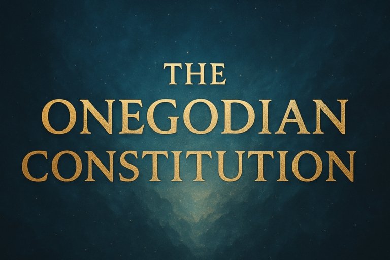 Onegodian Digital Constitution™ (2025)
